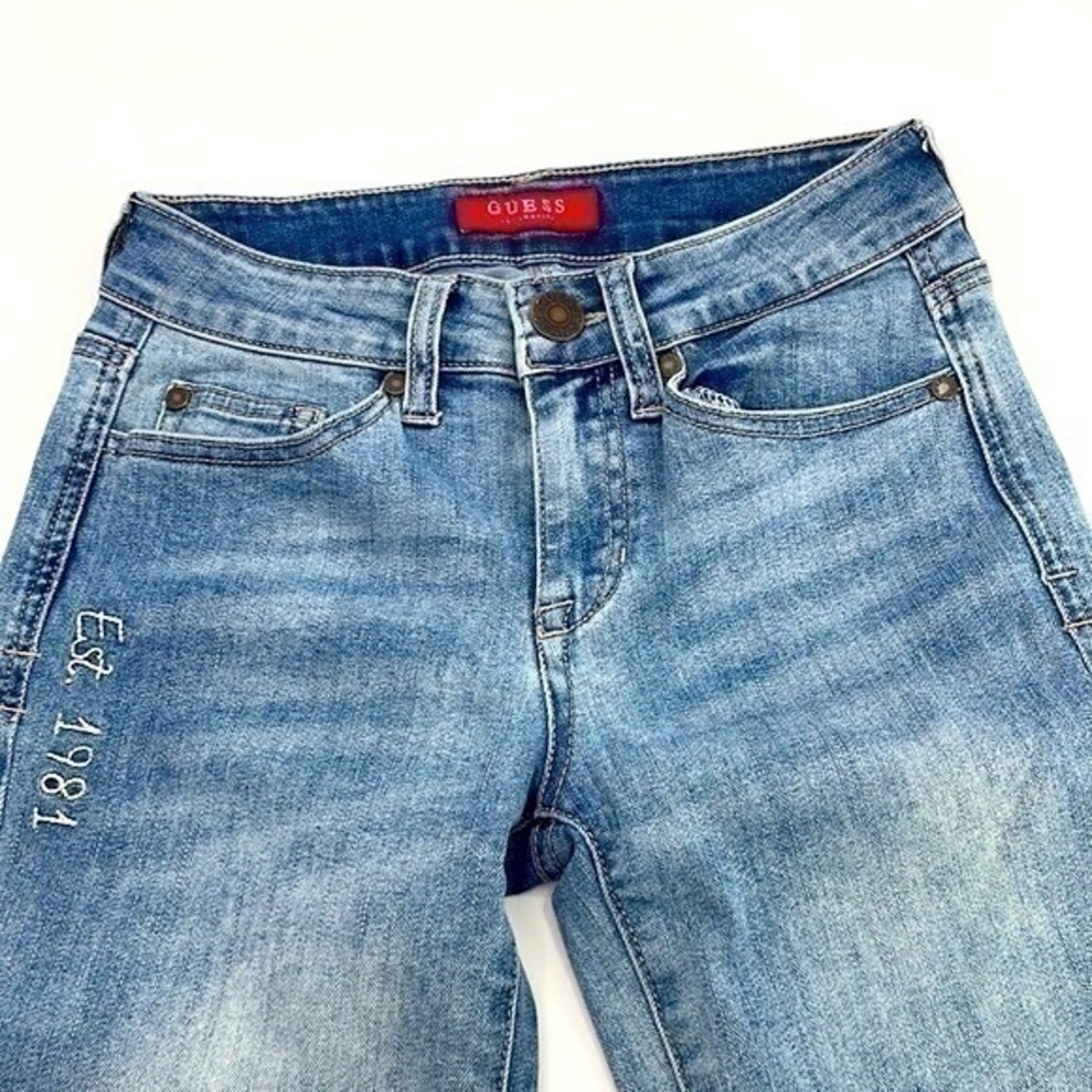 UEC Guess embroidered Guess jeans “Love Guess” size 24 - Picture 3 of 8